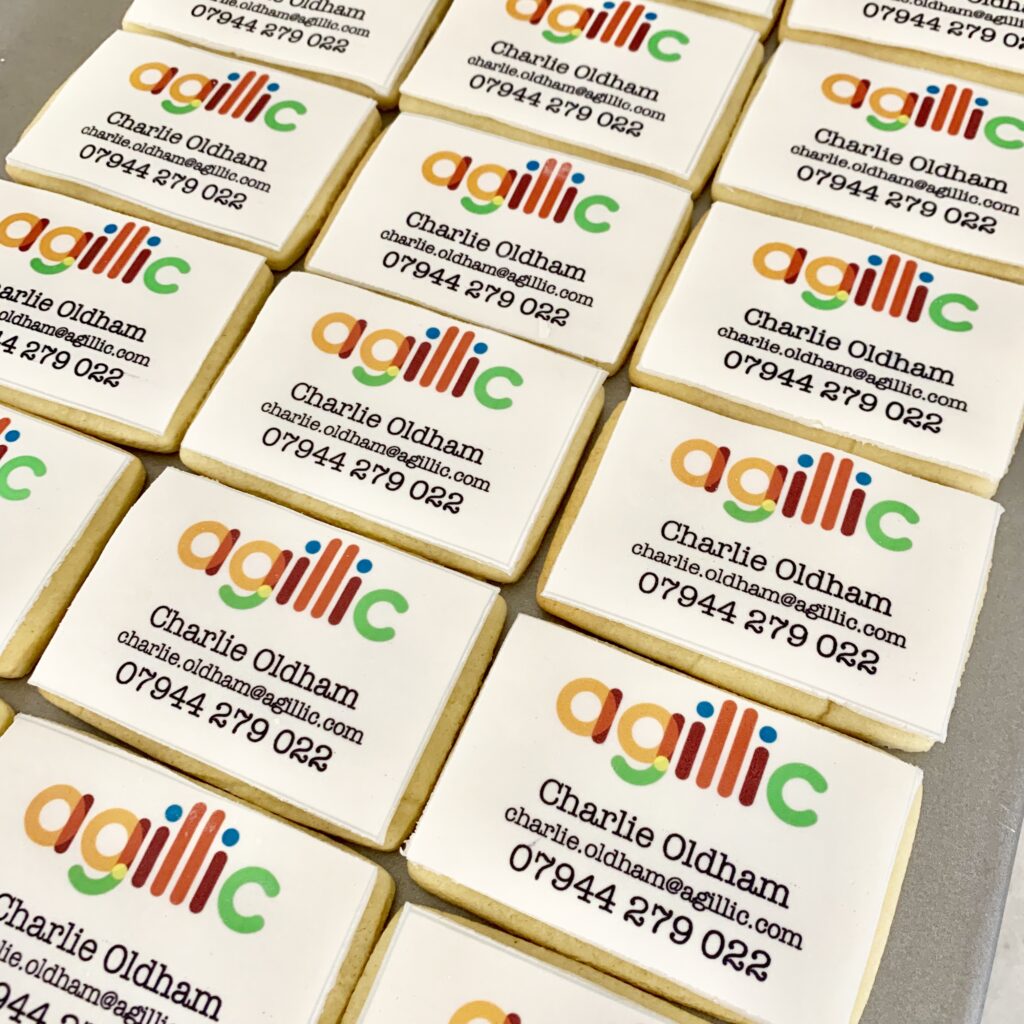 biscuit business cards for events and marketing