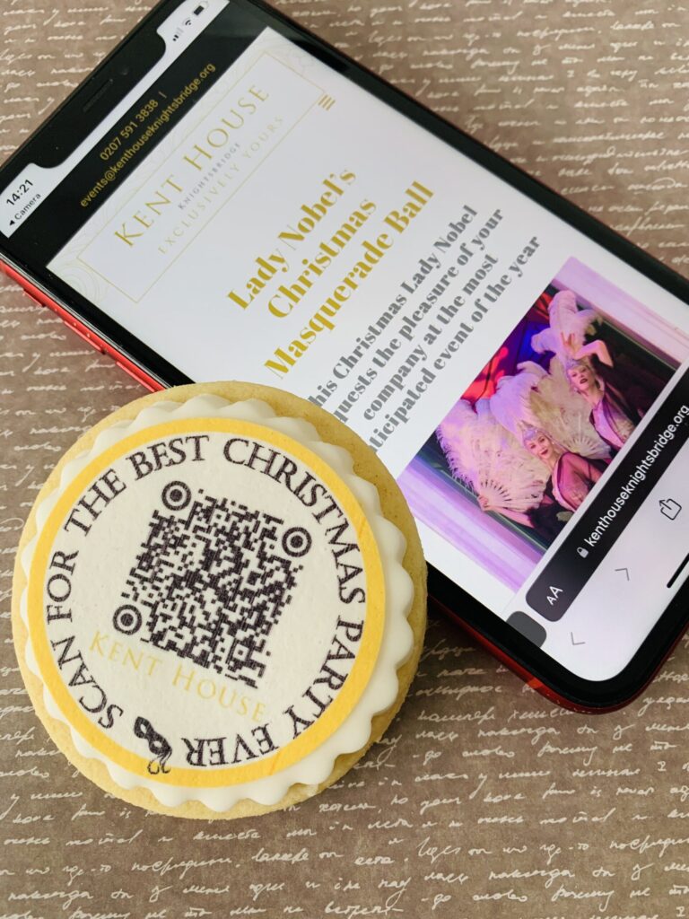 edible qr code cookies