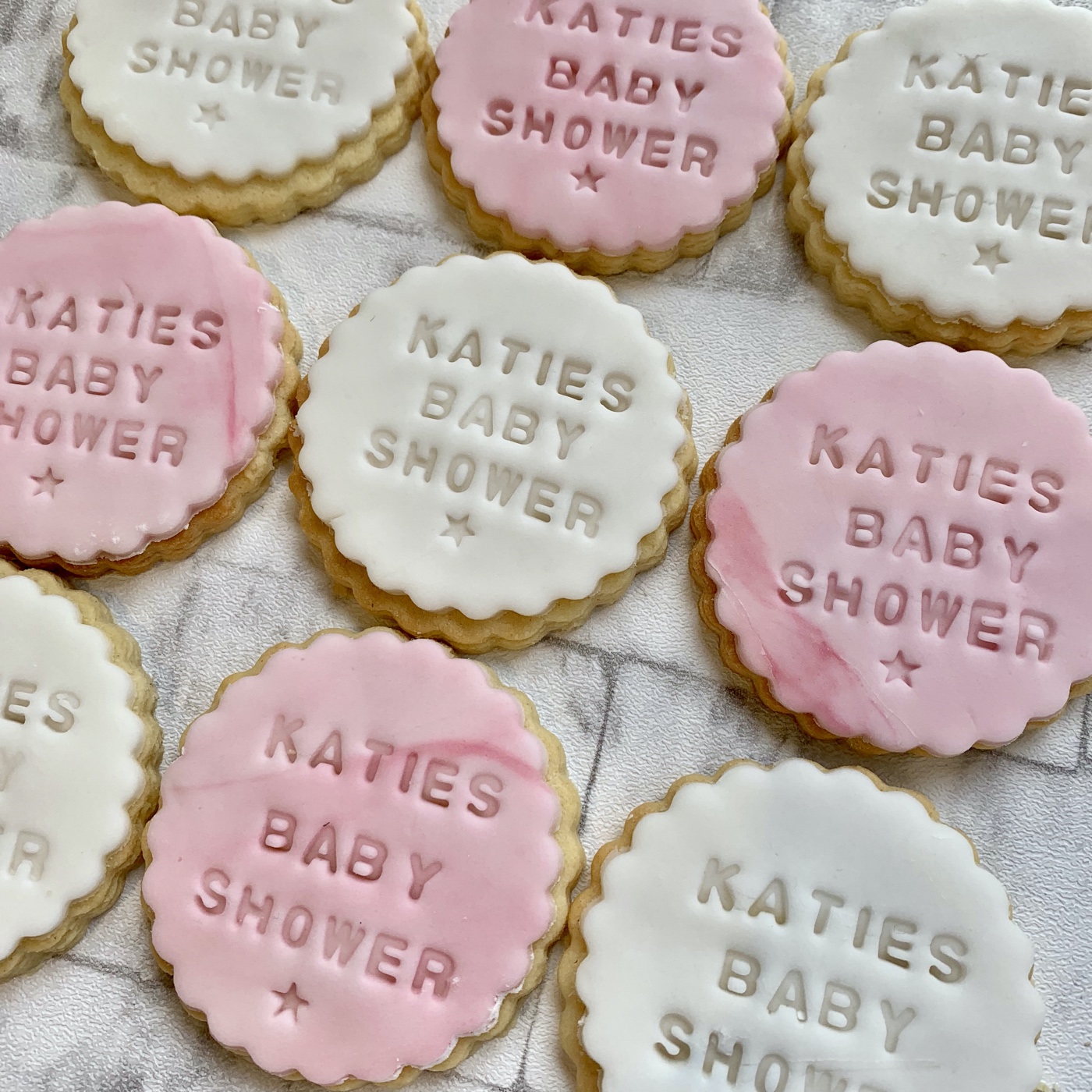 Baby Shower Biscuits Created for you by Enchanting Bakes