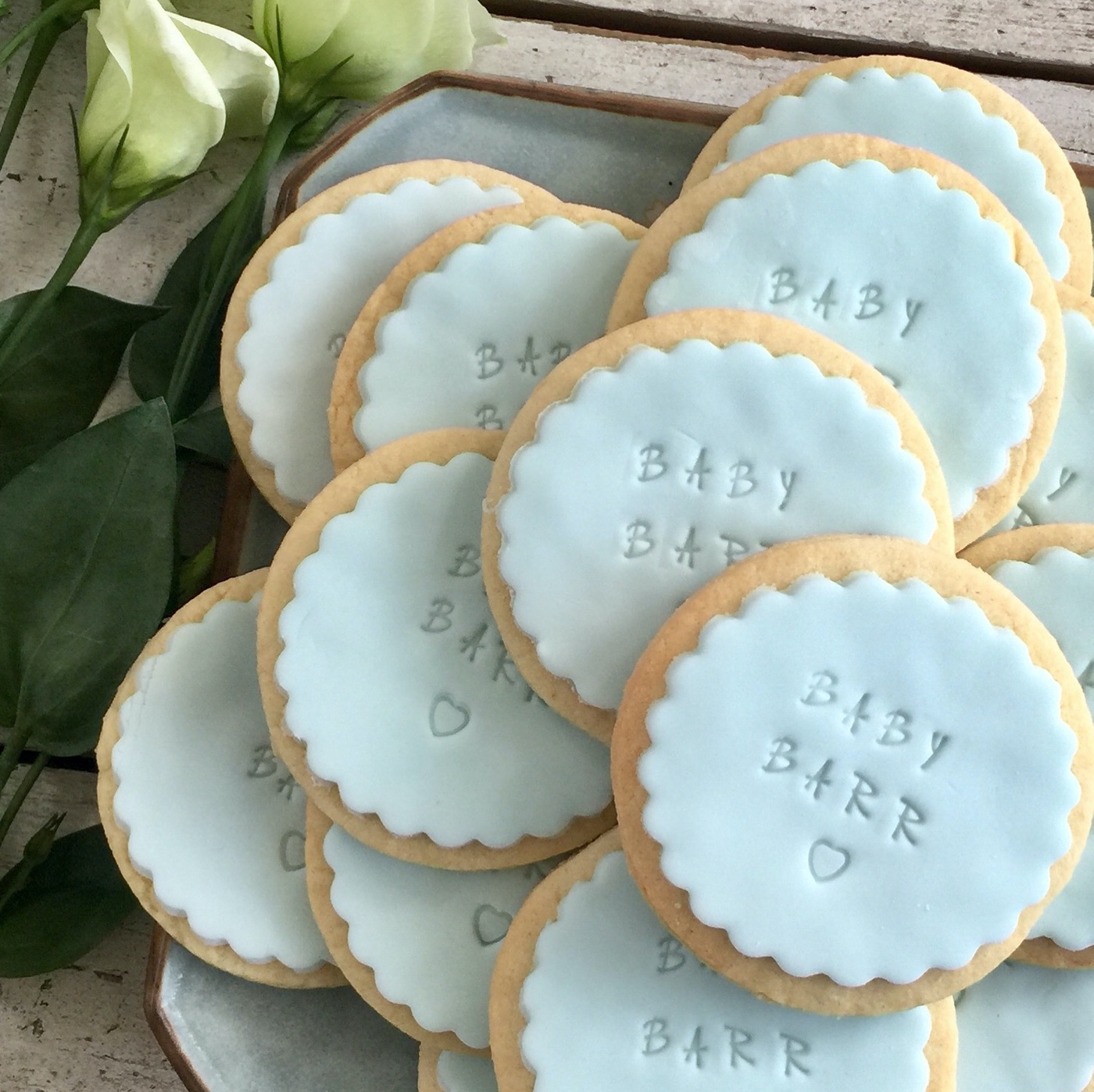 Baby Shower Biscuits Created for you by Enchanting Bakes