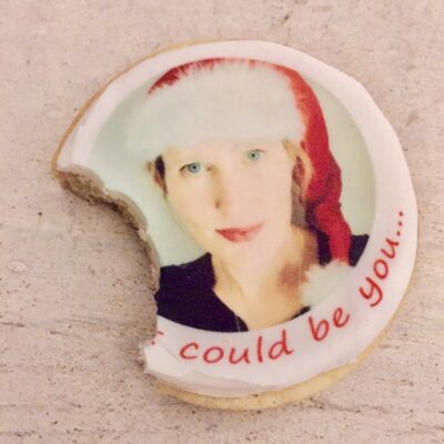 edibly printed photo biscuits for christmas