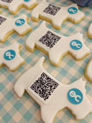 QR code biscuit for conference