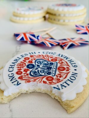 emblem biscuits for King Charles coronation