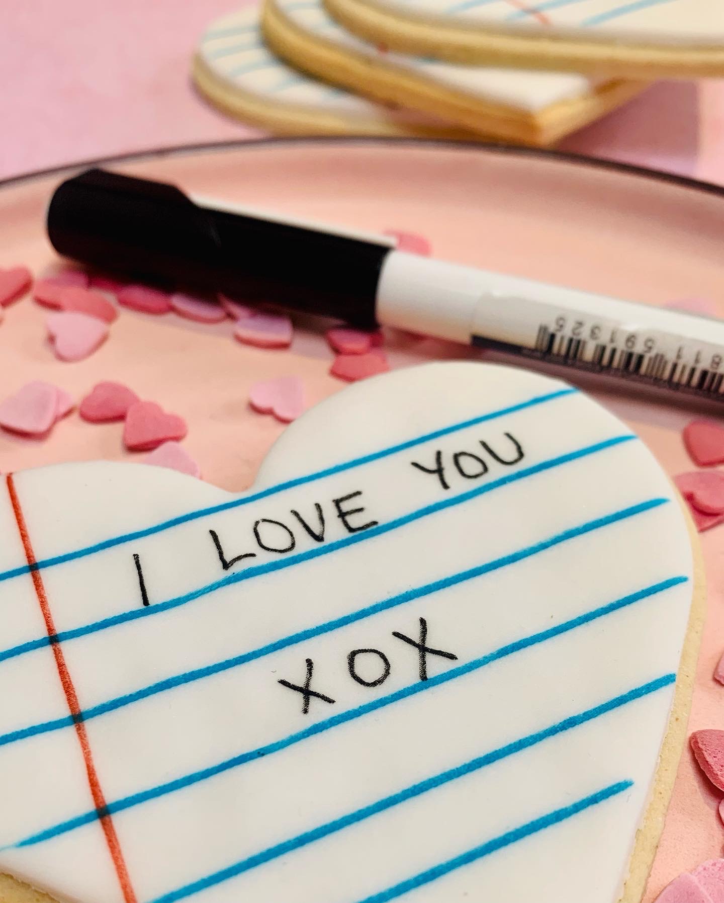 edible ink felt pen and note biscuits