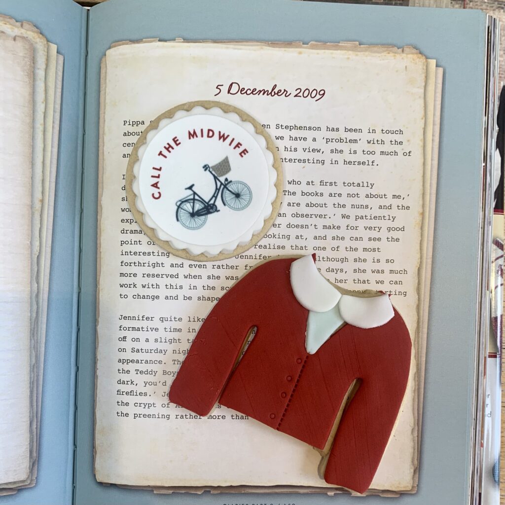 custom biscuits made fro call the midwife BBC party event