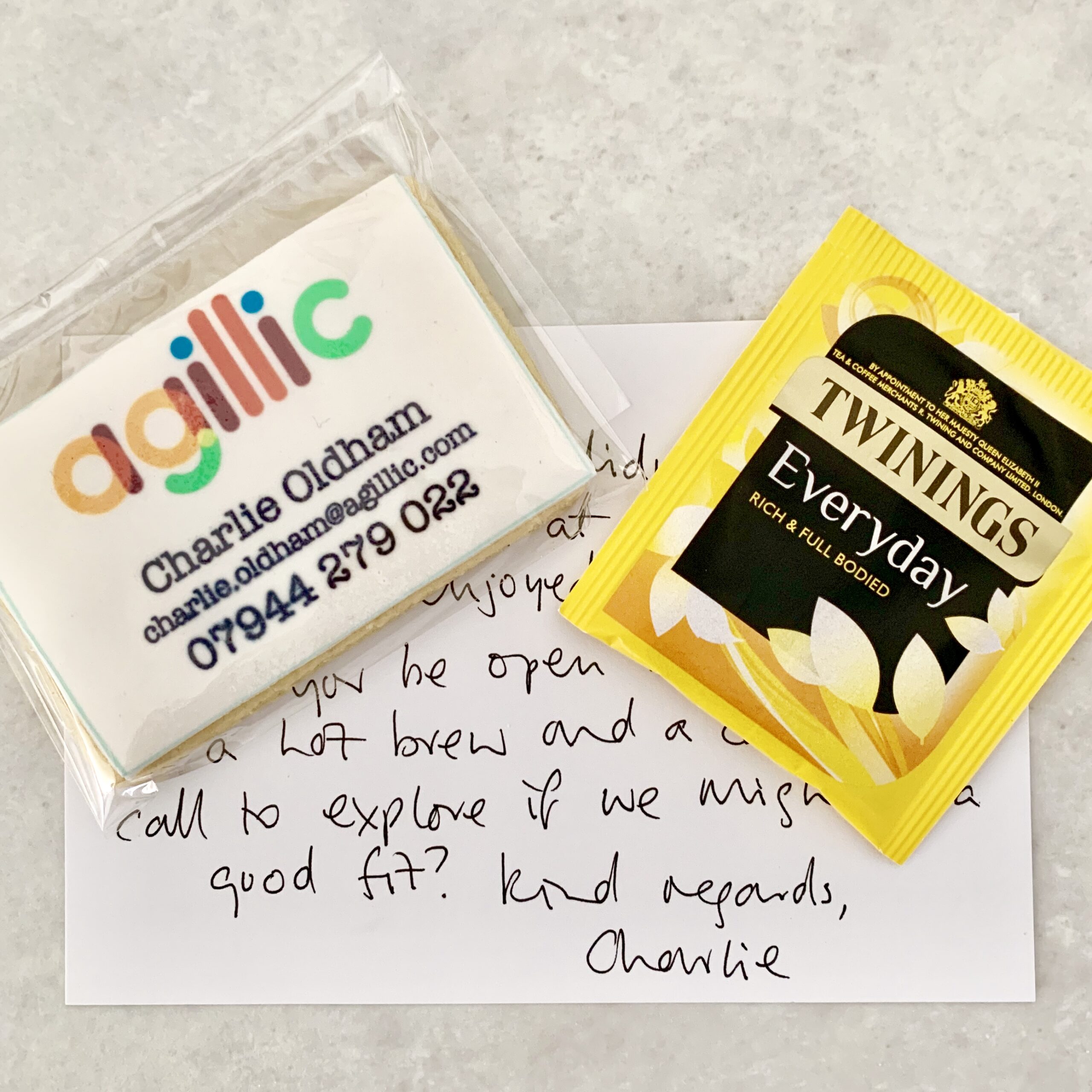 branded biscuits edible business cards