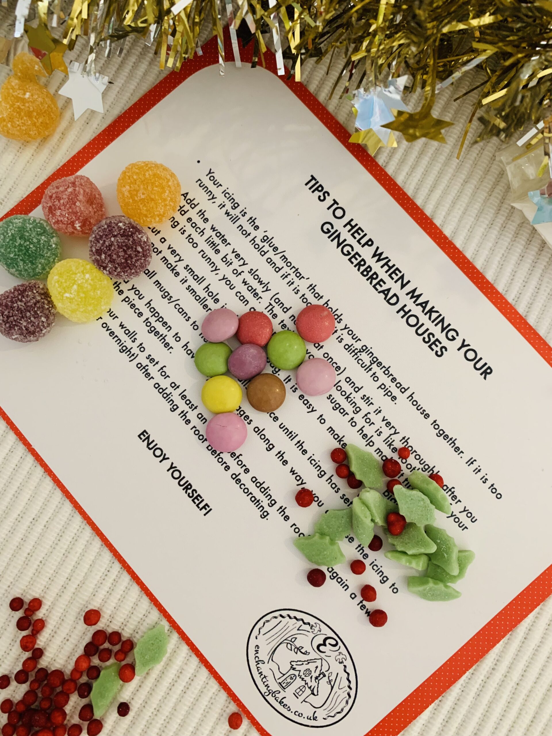 custom christmas gingerbread house kit