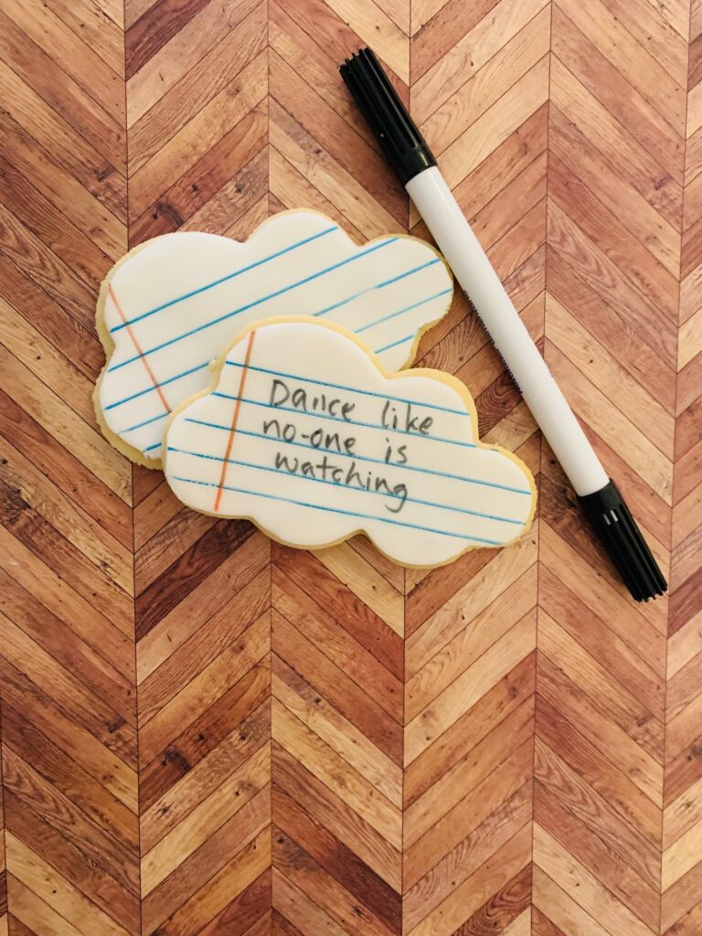write your own note biscuits