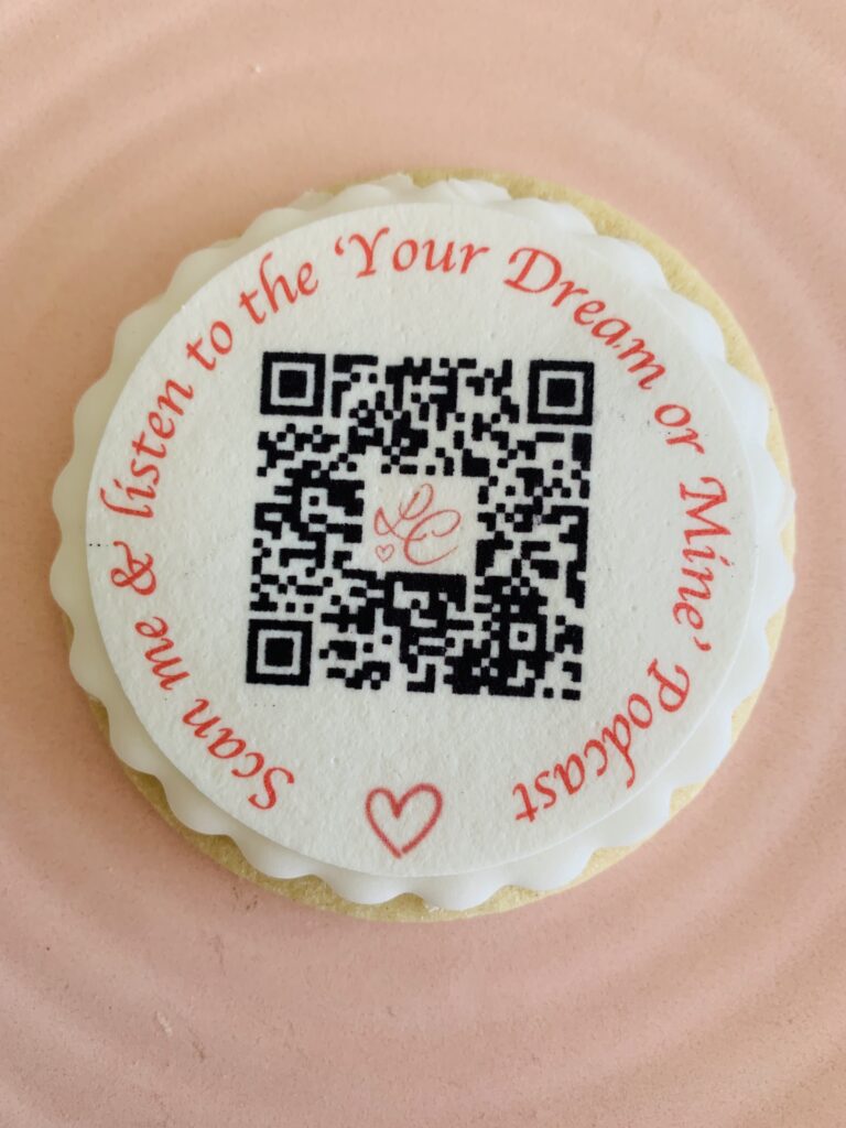 edible QR code biscuit