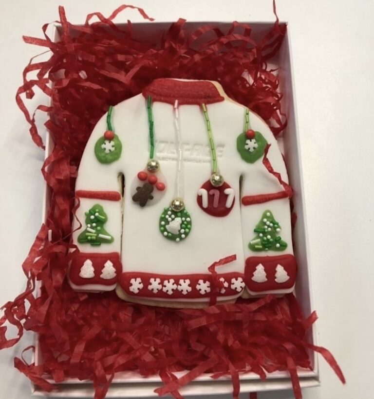 Christmas jumper biscuit