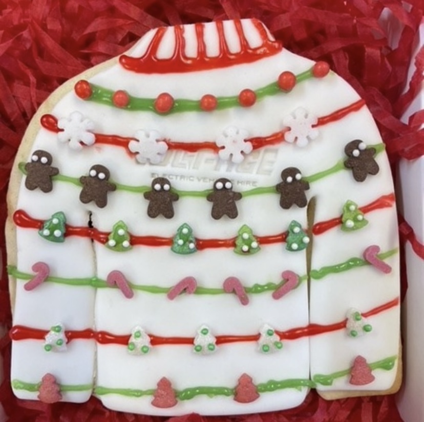 decorate your own christmas jumper biscuit