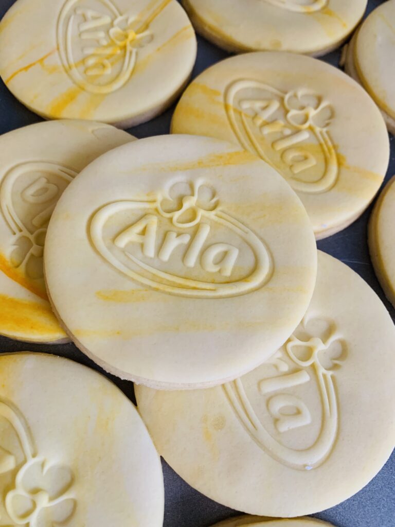 imprinted and stamped logo biscuits