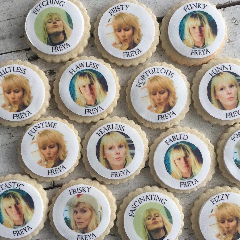 birthday photo cookies