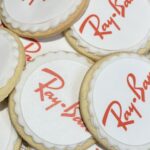 ray ban printed logo biscuits